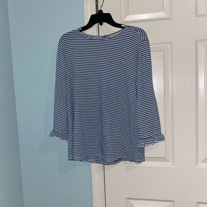 Blue flare shirt